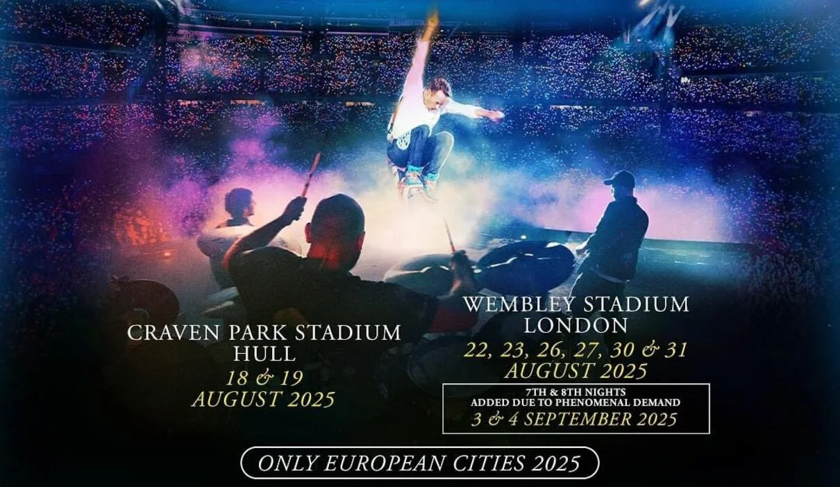 coldplay adeas added lonondon 22a25 - Coldplay Merch