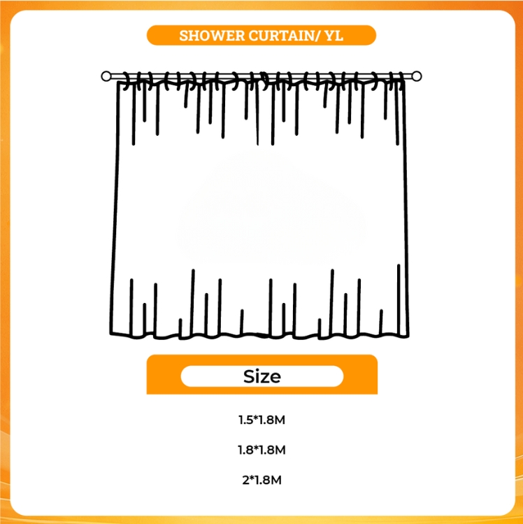 3D shower curtain - Coldplay Merch